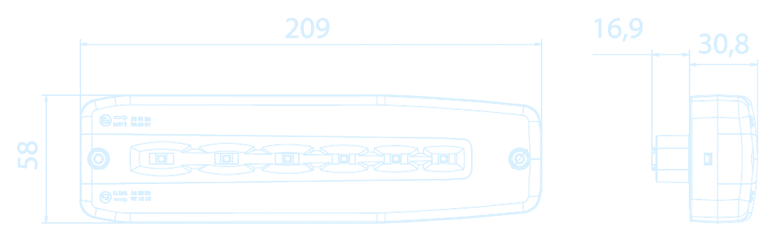 CTL14 LED: technical drawing