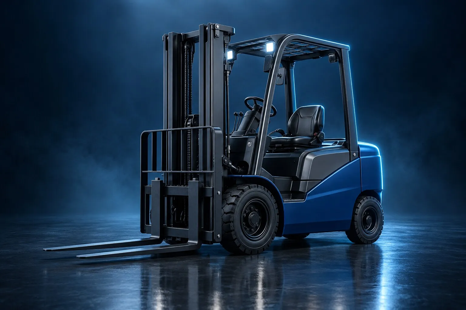 Electric forklift truck