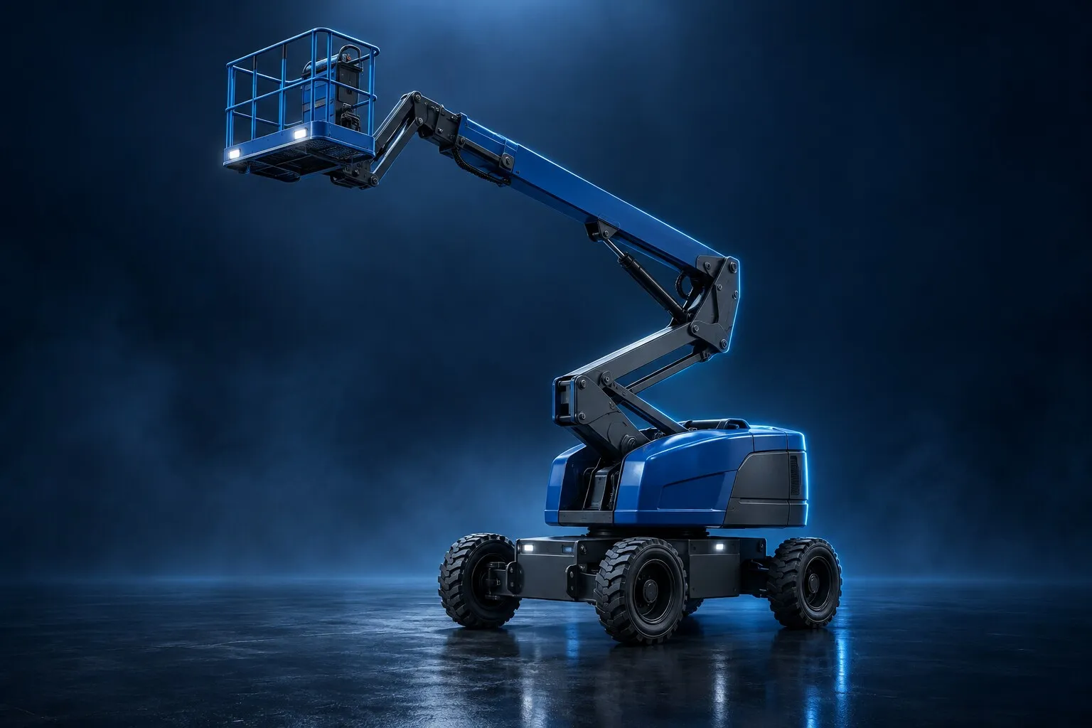 Self-propelled articulated boom lift
